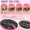 DIY Lash Extensions Kit, Volume Lash Clusters Kit Wispy Cluster