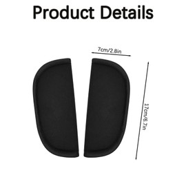 Car Seat Strap Pads, 2 PCS Baby Stroller Car Seat Strap Covers Universal Pushchair Strap Pads Seat Belt Pads for Kids Car Seatbelt Strap Covers Soft Seat Belt Cushion for Newborns Infants and Kids