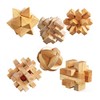 ULT-unite3D Wooden Cube Brain Teaser Puzzle