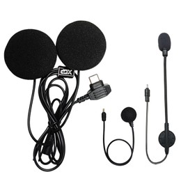 XGPMOTO Motorcycle Intercom 2 Seater Calling System, Speaker Microphone Accessory Set Headset
