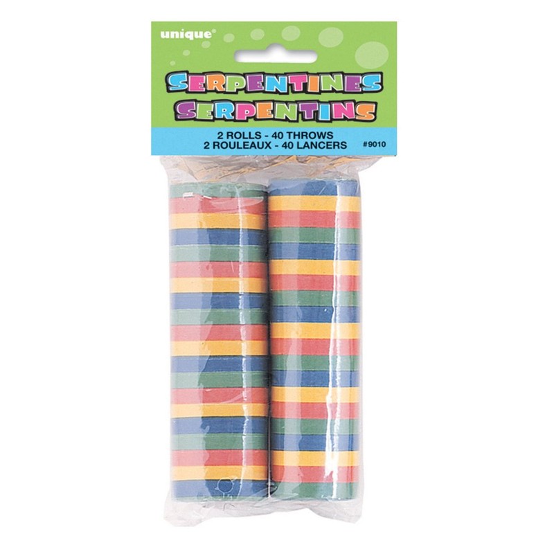 Multicolor Party Throwing Serpentines - Pack of 40 - Fun