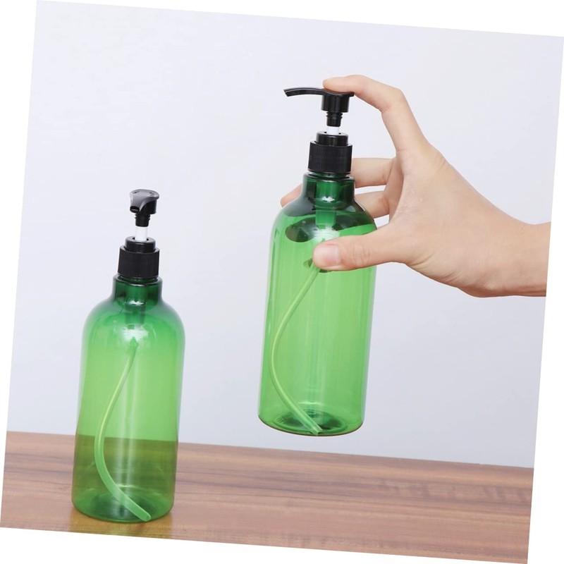 Baluue 2pcs Refillable Shampoo Dispenser Bottles Pump Containers for Essential