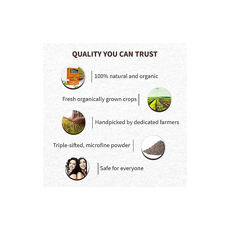 Indus Valley Organic Organic Natural Henna Powder For Hair Dye,