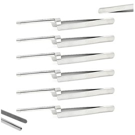 AAProTools 6 Pcs Dental Articulating Paper Holder - Pliers Straight Holding Stainless Steel Tweezers Hold Firmly The Articulating Paper Forceps Dental Suitable for Dentist Students Household…