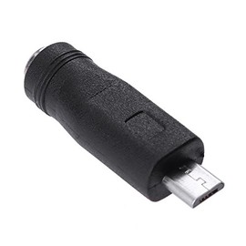 Audio Fan Converter Adapter DC 5.5 OD 2.1mm Inner Diameter Female => Micro USB Male (Micro B Type Plug)