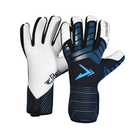 Precision Elite 3.0 Quartz Goalkeeper Gloves, 4 mm Quartz plus Latex Grip, All Weather, Super Lite Negative Cut, Strapless or Strapped Fit, 9.5