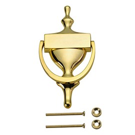 Gatehouse 7-in Brass-Plated Entry Door Knocker