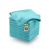 Zuvo Microfibre Cloth For Car(12-Pack)- Ultra Soft, Scratch Free, Highly
