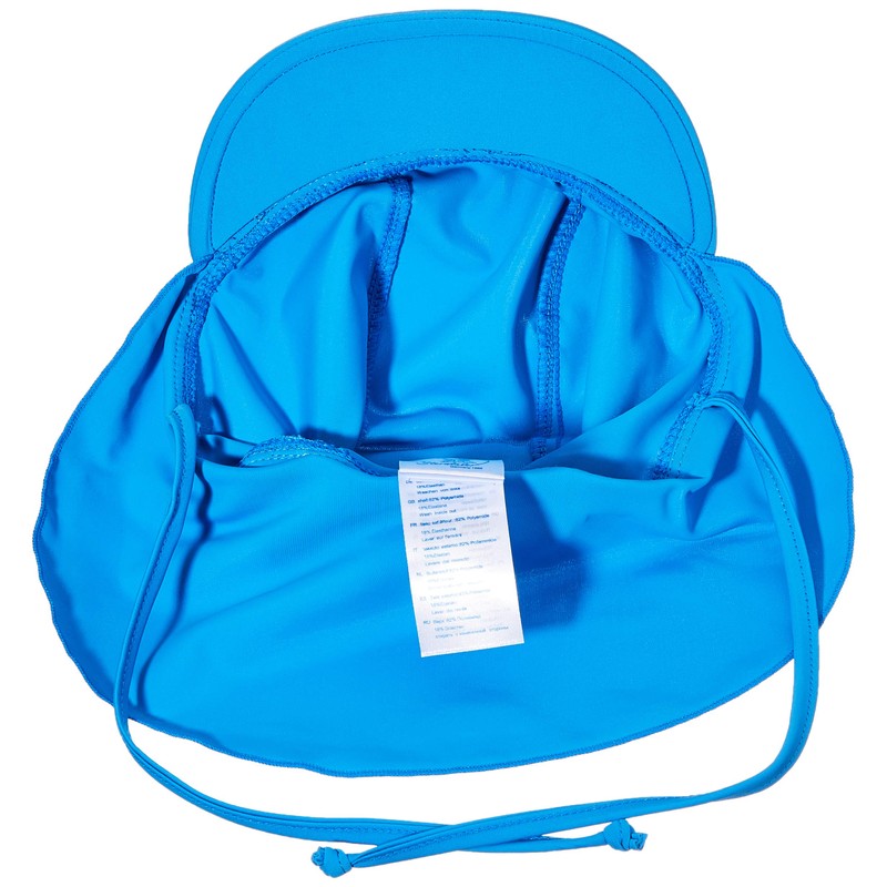 Sterntaler Unisex Peaked Cap Neck Plain Hat, bright blue, 51