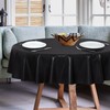 sancua 100% Waterproof Round PVC Tablecloth - 60 Inch -