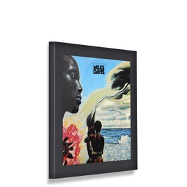 Show and Listen Album Cover Display Frame, Flip Frame Displays Vinyl Records (Four Pack, Black)