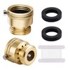 2 PCS Brass Vacuum Breaker, 3/4'' Solid Lead-Free Compliant Brass