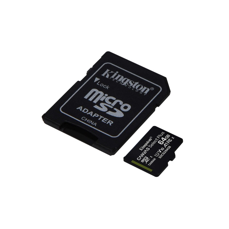 Kingston Canvas Select Plus microSD Card SDCS2/64 GB Class 10