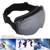 Outdoor Magnet Double Layer Antifog Skiing Goggles for Climbing Snowboardingsilver