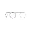 DIYUCAR Stainless Steel Car Interior Gear Shift Panel Button Frame