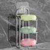 Silver 3-Tier Shower Soap Shampoo Bar Holder, Self Adhesive &