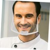 TEHAUX 20pcs Clear Mouth Masks for Restaurants Hotels Kitchens Breathable