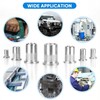 AKKTOL 200-PCS Rivet Nut Kit, Stainless Steel Rivnuts Kit, SAE