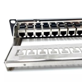 For ASUS, For Belkin, For Cisco, For Dell, For D-Link, For HP, For IBM, For Intel, For Juniper Networks, For Linksys, For NetGear, Universal ETS 12 Port Patch Panel 10 inch Cat6A Inline Keystone, Feedthrough Coupler