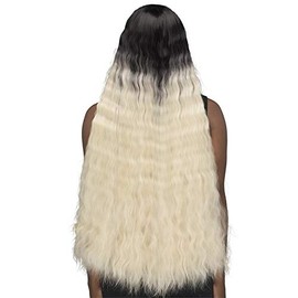 Vivica A. Fox Synthetic HD CRIMP CURL Natural Baby Lace Front Extra Long Wig - TASIA (HTT1B/613)