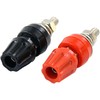 Heavy Duty Binding Post Red/Black Pair for 1/4" Ring Terminals