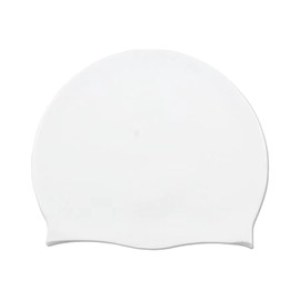 White Swimming Cap Kids,Girls Swim Cap,Swimming Cap Men, Durable, Waterproof, Tear-proof, Hair Protection