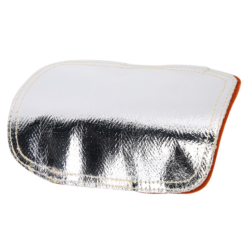 Heat Shield Split Cowhide Leather Aluminized Back Welding Hand Pad