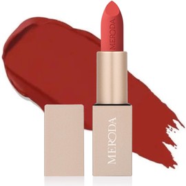 MERODA® Velvet Dream Lipstick - Long-Lasting Lipstick Matt - Lipstick Various Nude Tones - Kiss-proof Lipstick Moisturises & 24 Hours Hold - Lipstick Vegan (Luscious Red, 4 g)
