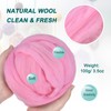uxcell Needle Felting Wool, 3.5 Oz Nature Fibre Wool Yarn