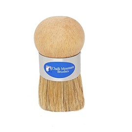 Chalk Mountain Furniture Paint's Ergonomic Large Palm Wax, Upholstery and Stencil Natural Bristle Brush. 1 Pack