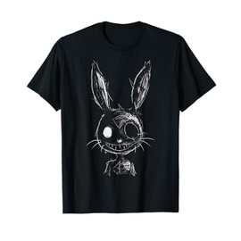 Creepy Evil Bunny Rabbit Goth Alt Grunge Horror Aesthetic T-Shirt, Small
