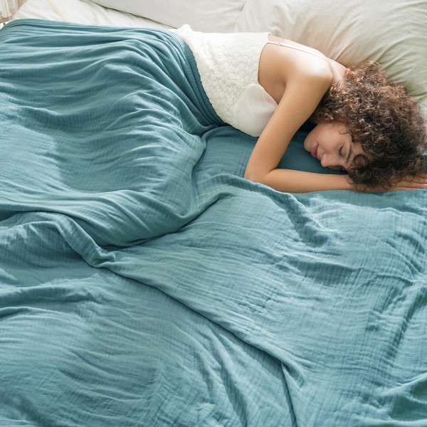 David's Home Ultra Soft Muslin Blanket Queen Size, 60% Rayon