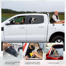 2 PCS Cow Car Stickers – Funny Cattle Vinyl Decals for Bumper, Laptop, Window, Wall – Cute Animal Automotive Decorations for Trucks & SUVs