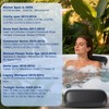 4 Pack HTCP8-05-0094 X540720 Hot Tub Headrest Pillow for master