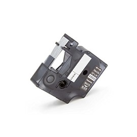 vhbw Label Tape Cassette Compatible with Dymo Rhino 6000, 5000, 5200, 4200, 3000, 1000 Label Printers 12mm White on Black, Vinyl