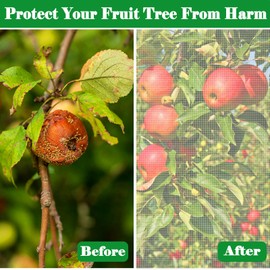 3 Pack Fruit Tree Netting 7x6 Ft Garden Netting for Tree Protection Large Tree Cover to Keep Birds, Squirrels & Insects Out