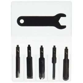 Kyocera 6674661 Formerly Ryobi Replacement Blade Set, For Electric Chisels, Round Blade, Flat Blade, 0.2 inch (4 mm), 0.4 inch (9 mm), Square Blade, Flat Round Blade