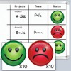 StoreSMART Six-inch Face Magnets for Status Visualization – Red and