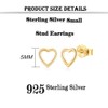 Deyanse Silver Stud Earrings for Women, 925 Sterling Silver Stud