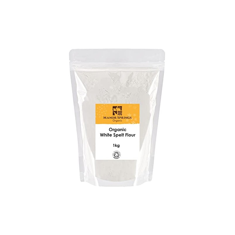 Organic White Spelt Flour 1kg by Manor Springs Organic