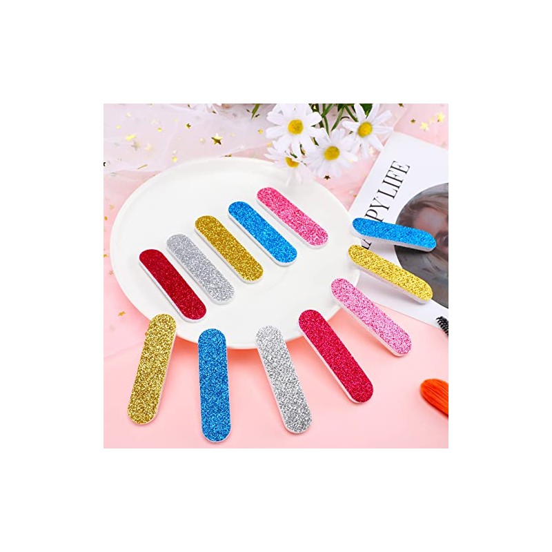 Sumind 100 limas de uñas a granel, tablero de esmeril