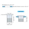 sourcing map M10 Rivet Nuts, 50pcs Zinc Plated Carbon Steel
