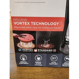 BLACK+DECKER 12-Cup* Programmable Coffeemaker, Black, Vortex Technology Digital