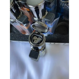 Firebird by Colibri Afterburner Cigar Lighter Triple Torch Butane  - Clear - New