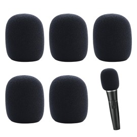 Pack of 5 Pop Protection Microphone, Microphone Wind Protection Foam Cover Muff, Anti-Bruit Pop Protection for Microphone Foam for Microphone, Hand Microphone Pop Filter Wind Protection for Muffs