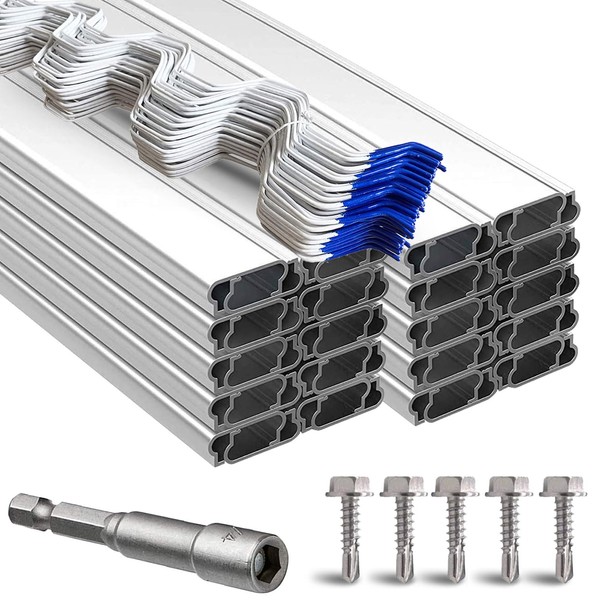 letsFix Greenhouse Spring Wire & Lock Channel 6.6 ft -