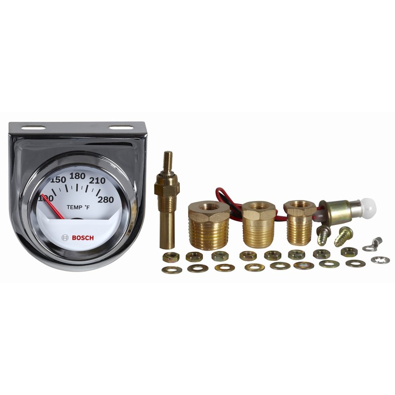 Bosch SP0F000040 Style Line 2" Electrical Water/Oil Temperature Gauge (White