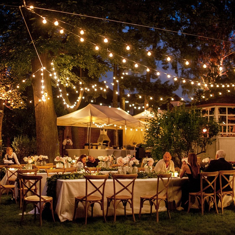 Outdoor String Lights, 25FT Patio Lights with 13 Shatterproof G40