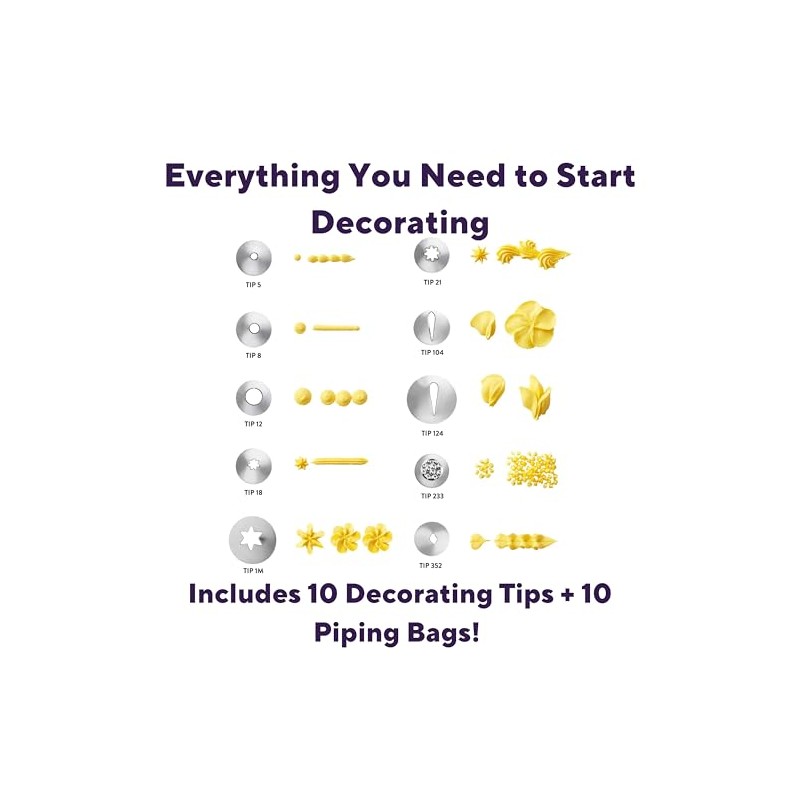 Wilton 2104-1367 20-Piece Buttercream Basics Decorating Set