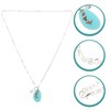 SAFIGLE 2pcs Mediterranean Pendant Chokers Necklace for Women Mermaid Sea